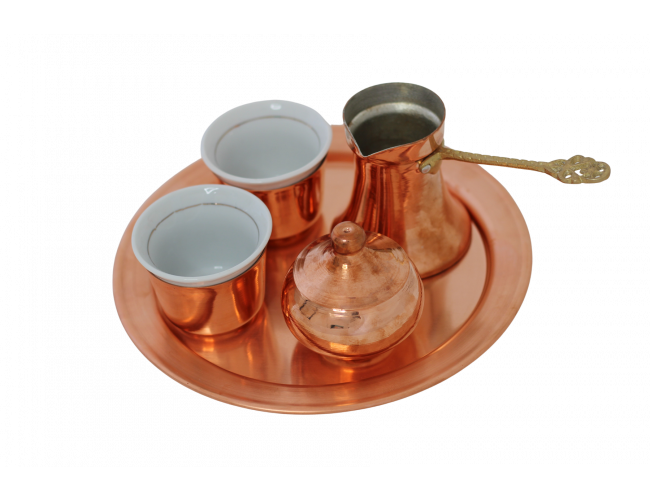 Copper coffee set best sale